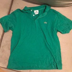 EUC Girls Lacoste Green Polo